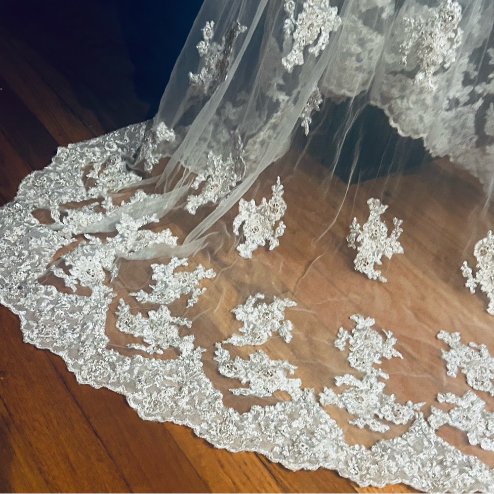 Bridal Sweep Duster Jacket with Cathedral Train